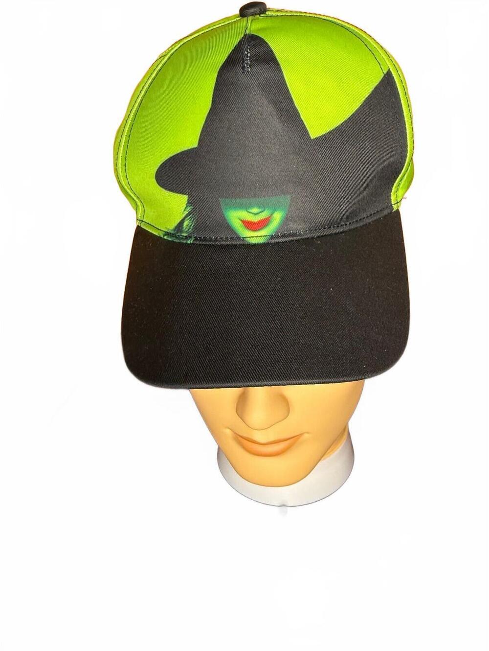 NWOT Green and Black Witch The Movie Wicked Broadway Musical Snapback Hat